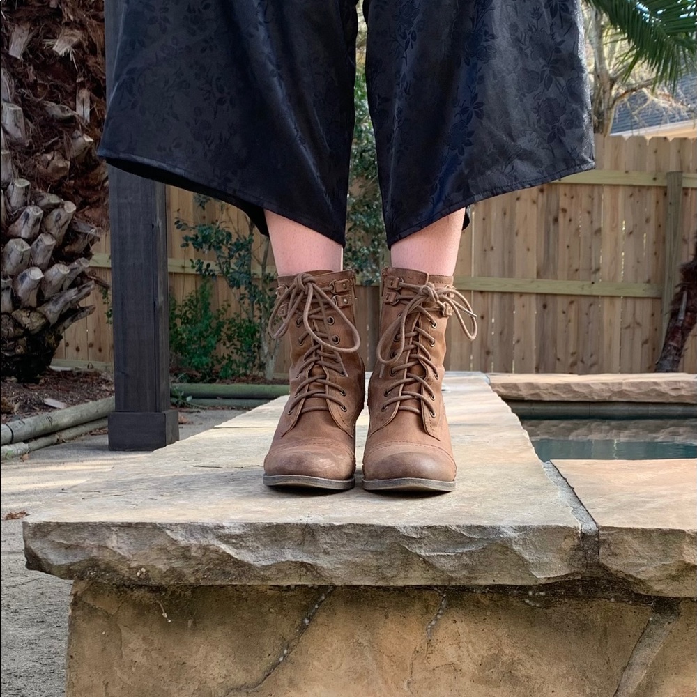 Lace up ankle boots